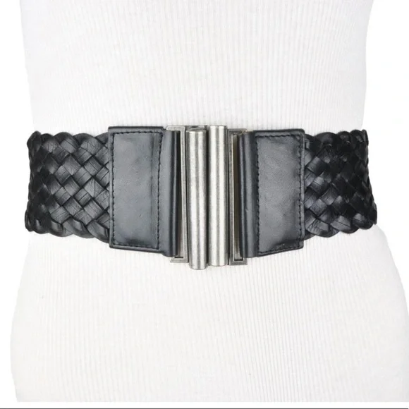BCBGMAXAZRIA Medina Pull On Embellished Fabric Belt Pink XS/S BCBGMaxAzria | Accessories | Bcbgmaxazria Yellow Gold  main image 3